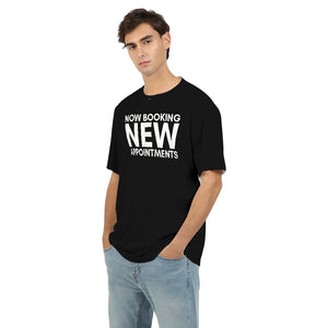 Now Booking New Appointments (Black) Men's Tee