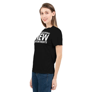 Now Booking New Appointments (Black) Women's Tee