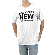 Load image into Gallery viewer, Now Booking New Appointments (White) Men&#39;s Tee